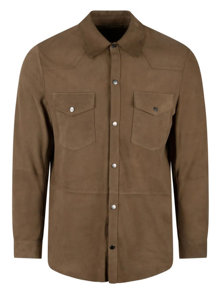 Colamarino Suede Shirt - Brown 