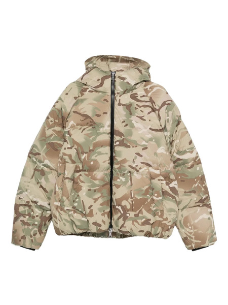  Cole Buxton Camouflage Hooded Jacket - Green 