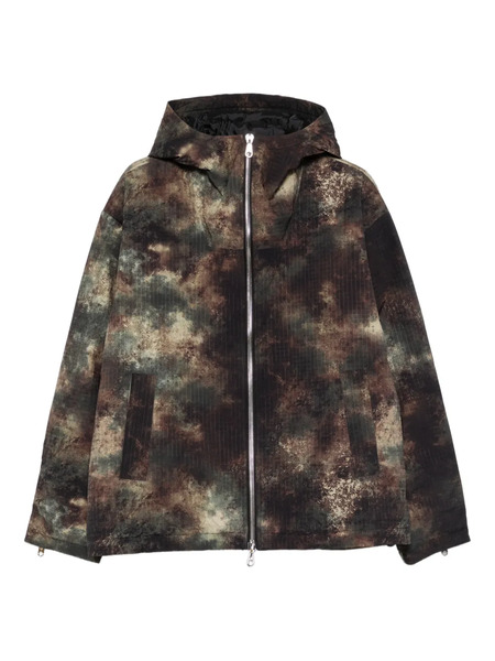  Cole Buxton Camouflage-pattern Hooded Jacket - Brown 