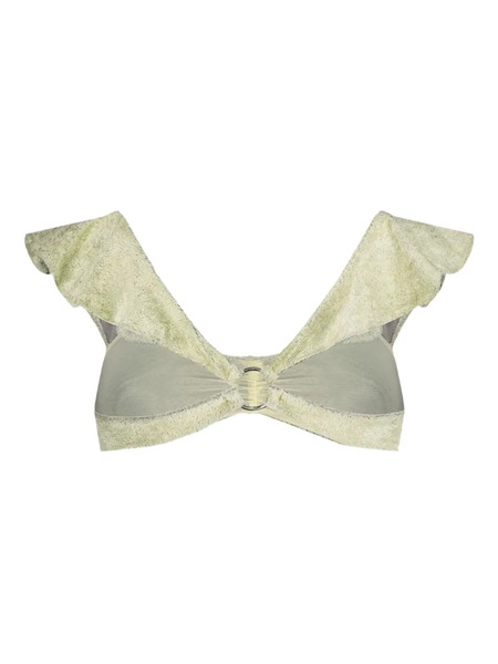  Collina Strada Ruffled Bralette - Green 