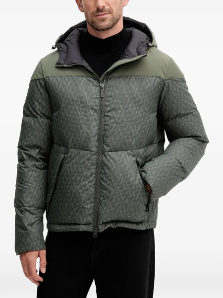  Colmar Hooded Patterned Jacket - Green 