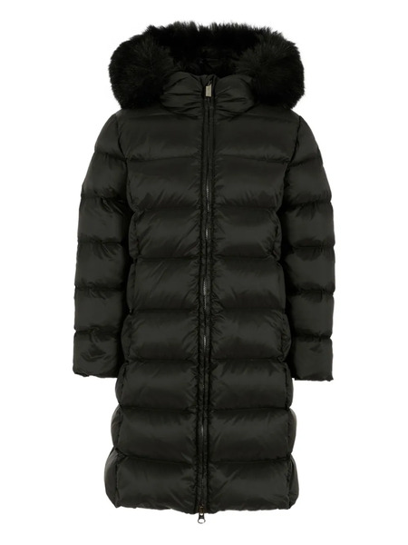  Colmar Kids Fur-trimmed Quilted Jacket - Black 