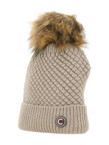  Colmar Pom-pom Beanie Hat - Neutrals 