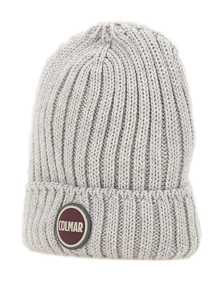  Colmar Ribbed Logo-patch Beanie Hat - Grey 