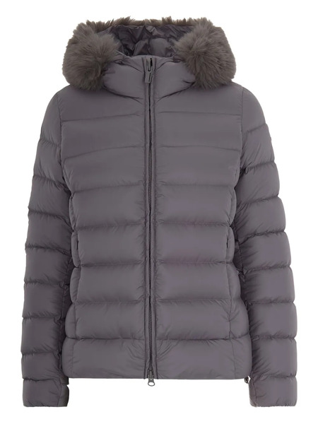  Colmar Trimmed-hoodie Quilted Jacket - Grey 