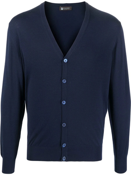  Colombo Button-down Knit Cardigan - Blue 