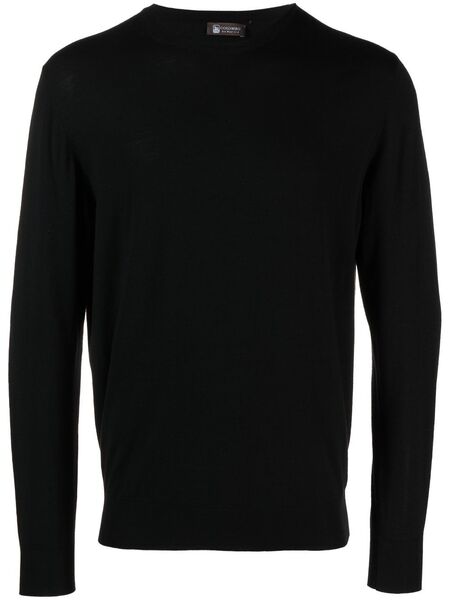  Colombo Crew-neck Wool Jumper - Black 