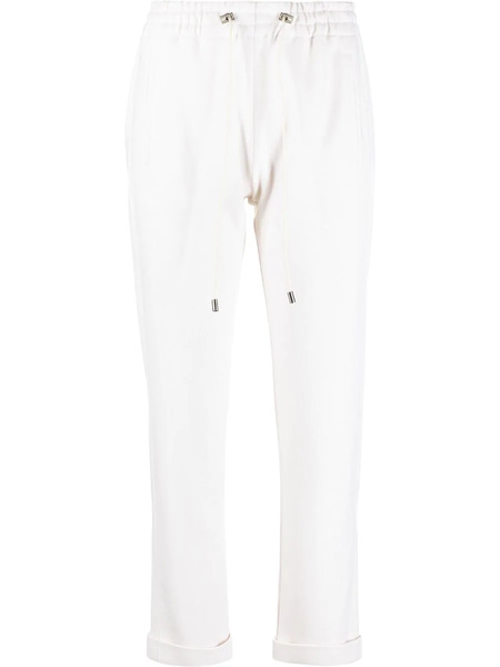  Colombo Elasticated Drawstring-waistband Trousers - White 