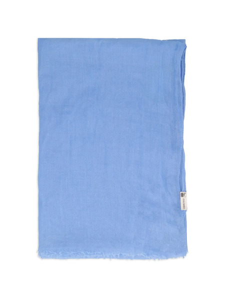  Colombo Fringed-edge Scarf - Blue 