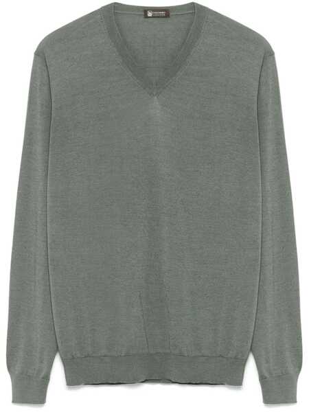  Colombo V-neck Sweater - Green 