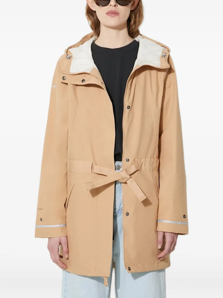  Columbia Hooded Belted Jacket - Neutrals 