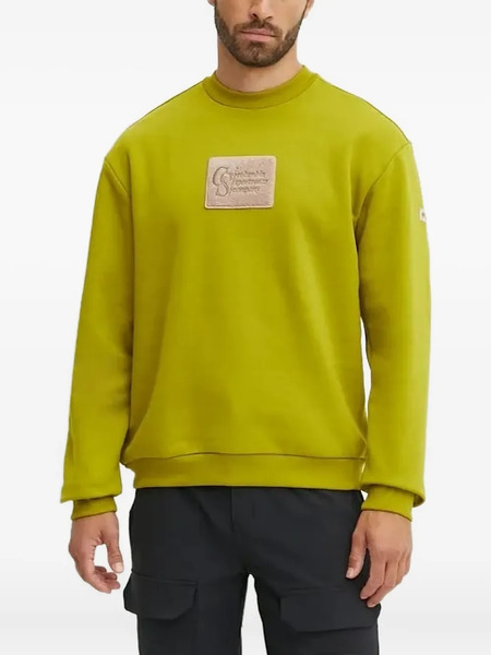  Columbia Logo-patch Crew-neck Sweatshirt - Yellow 