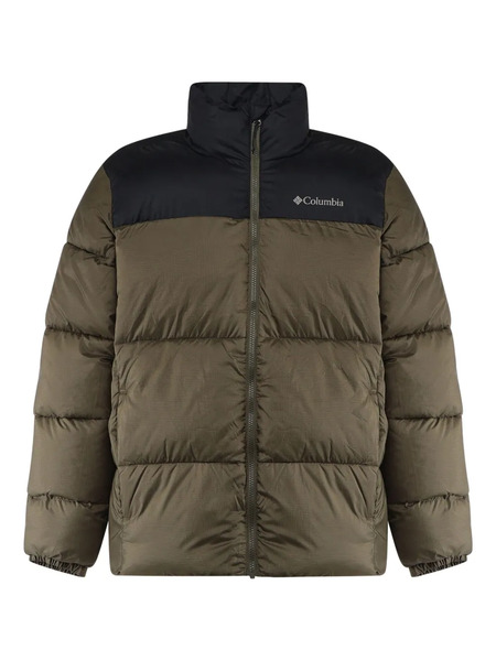  Columbia Logo Print Padded Jacket - Green 