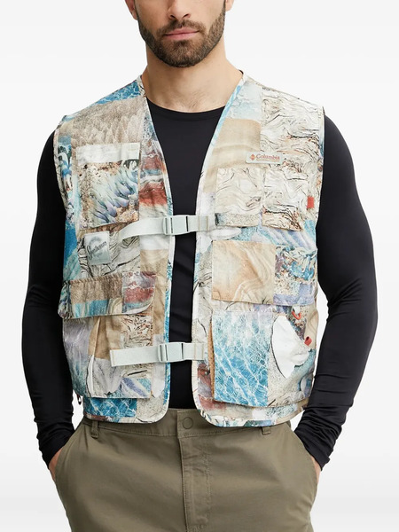  Columbia Patchwork-print Gilet - 335 Beige 