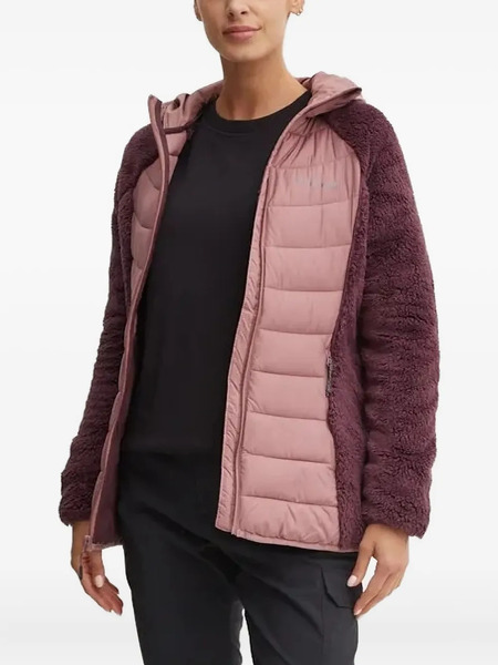  Columbia Quilted Fleece Jacket - Pink 
