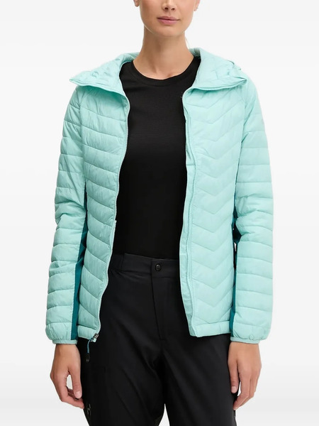 Columbia Quilted Hooded Jacket - Blue 