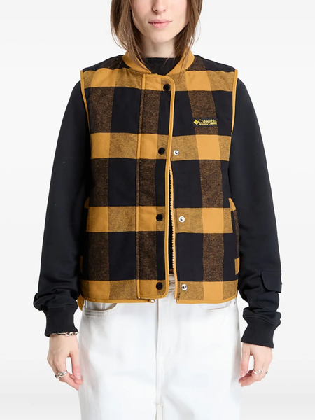  Columbia Reversible Checked Vest - Yellow 