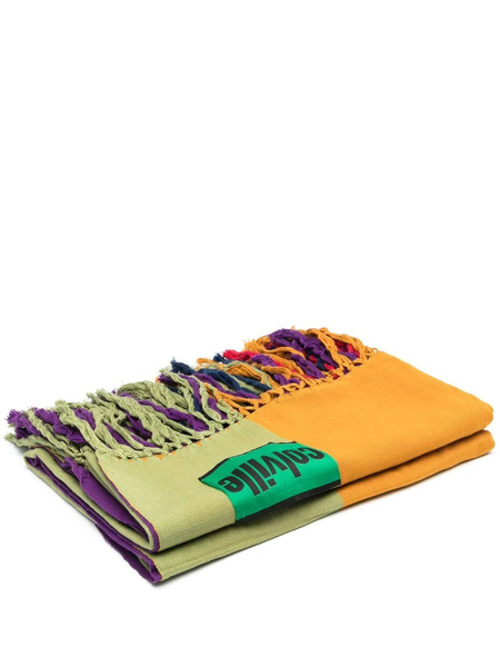  Colville Colourblock Design Blanket - Green 