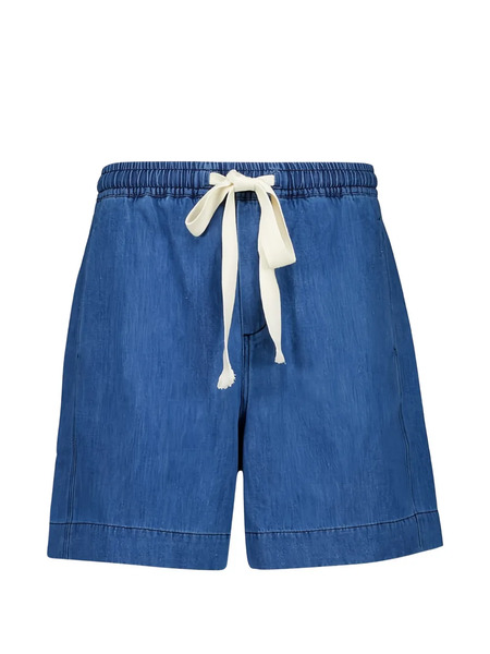  Commas Drawstring Denim Shorts - Blue 