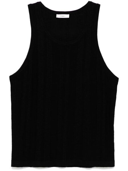  Commas Linen Cotton Tank - Black 