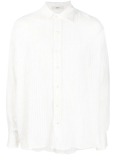  Commas Vertical-stripe Shirt - White 