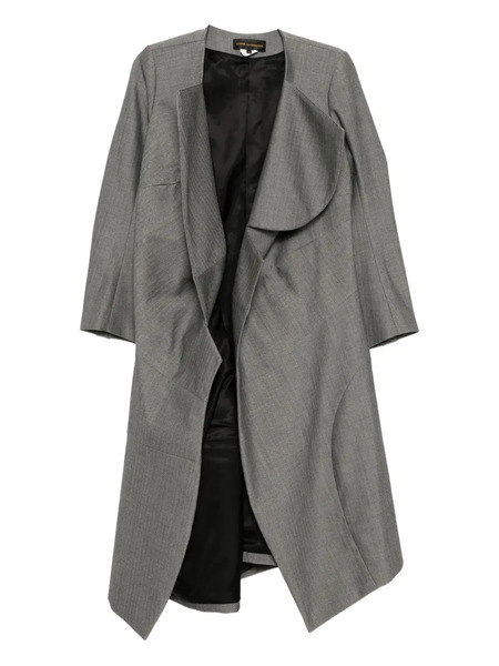  Comme Des Garçons Asymmetric Wool Coat - Grey 