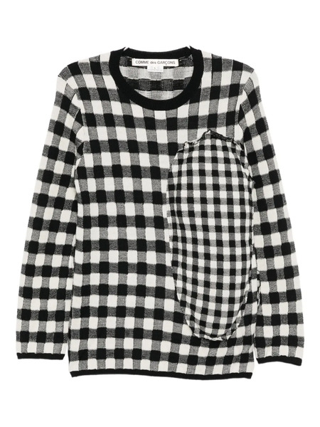  Comme Des Garçons Checked Jumper - Black 