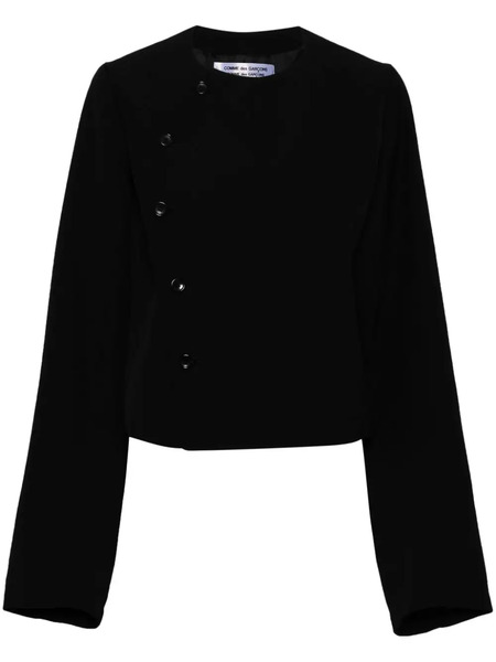  Comme Des Garçons Comme Des Garçons Cut-out Wool Jacket - Black 