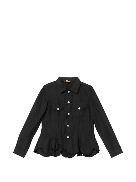  Comme Des Garçons Comme Des Garçons Peplum Button Jacket - Black 