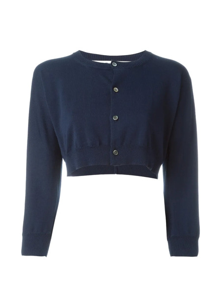  Comme Des Garçons Cropped Cardigan - Blue 