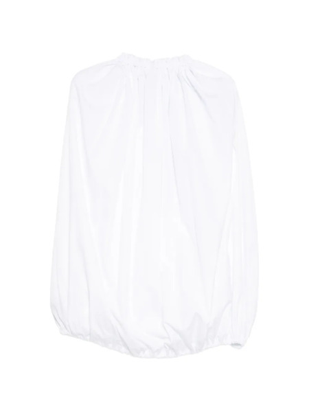  Comme Des Garçons Gathered Blouse - White 