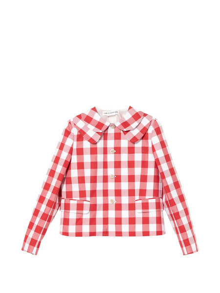  Comme Des Garçons Girl Gingham Collared Jacket 