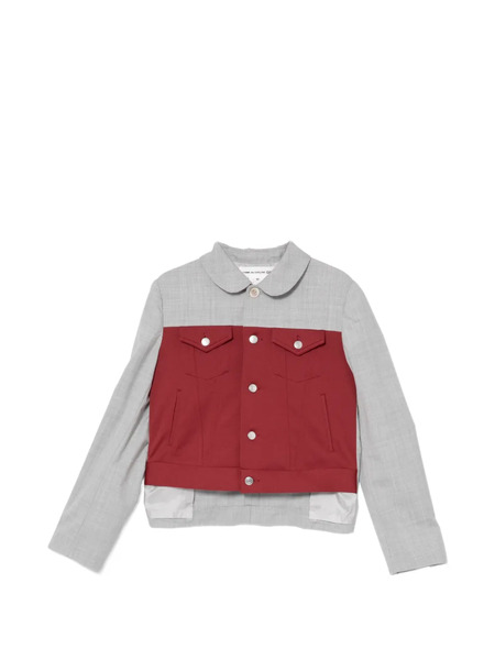  Comme Des Garçons Girl Two-tone Panelled Jacket - Grey 