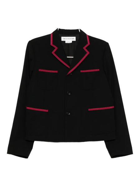  Comme Des Garçons Girl Wool Blazer - Black 