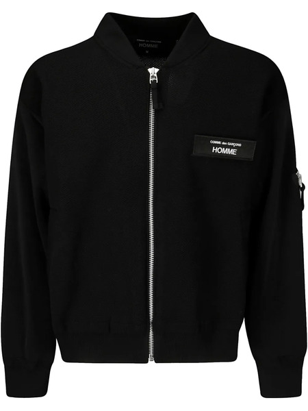  Comme Des Garçons Homme Logo-patch Bomber Jacket - Black 