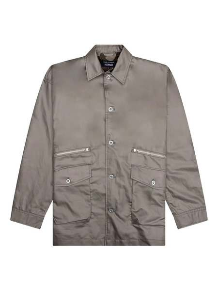  Comme Des Garçons Homme Multi-pocket Button-cuff Shirt Jacket - Grey 