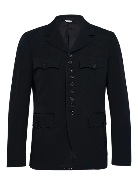  Comme Des Garçons Homme Plus Button-up Wool Jacket - Black 