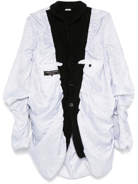  Comme Des Garçons Homme Plus Panelled Coat - White 