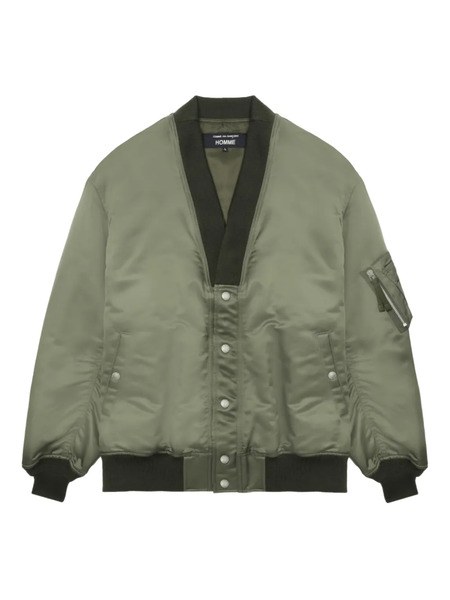  Comme Des Garçons Homme V-neck Bomber Jacket - Green 