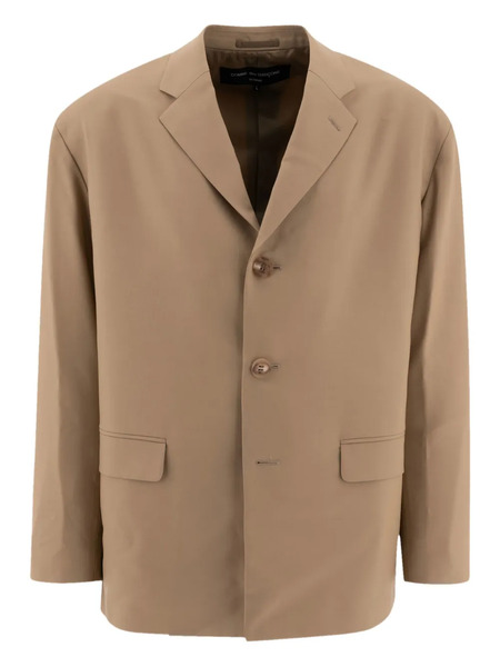  Comme Des Garçons Homme Wool Single-breasted Blazer - Neutrals 