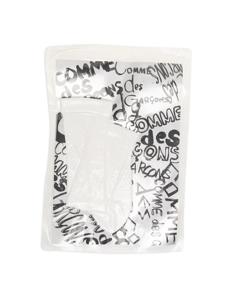  Comme Des Garçons Logo Socks - White 