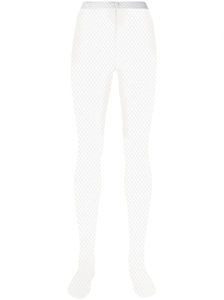  Comme Des Garçons Mesh-panelling Leggings - White 