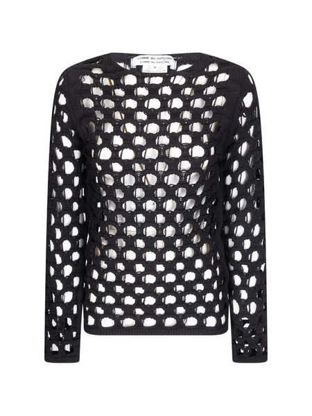  Comme Des Garçons Openwork Sweater - Black 
