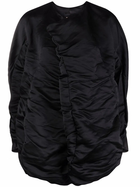  Comme Des Garçons Oversize Crease-effect Jacket - Black 