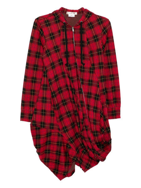  Comme Des Garçons Plaid Dress - Red 
