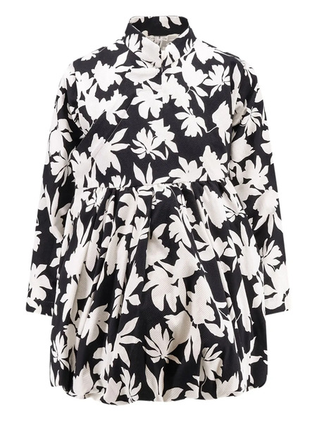  Comme Des Garçons Play Leaf-print Jacket - Black 
