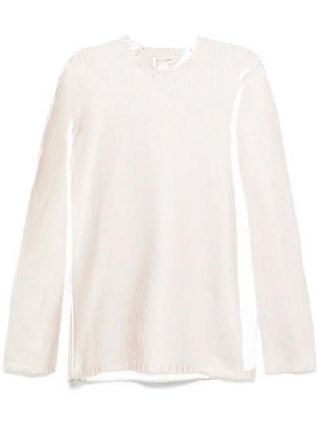  Comme Des Garçons Shirt Chunky-knit Sweater - Neutrals 