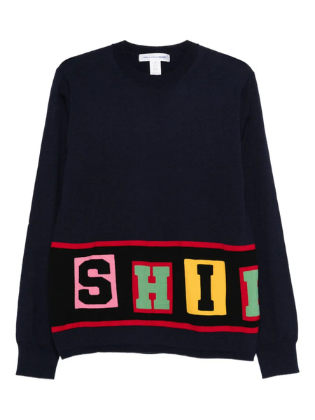  Comme Des Garçons Shirt Crew-neck Sweater - Blue 