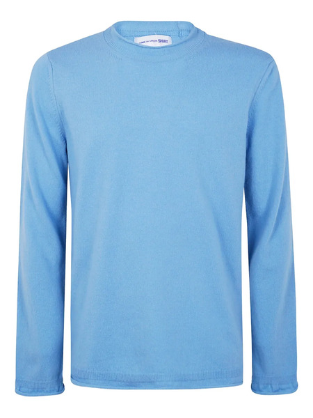  Comme Des Garçons Shirt Crew-neck Wool Sweater - Blue 
