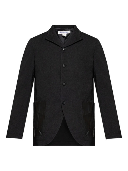  Comme Des Garçons Shirt Patch-pocket Buttoned Blazer - Black 